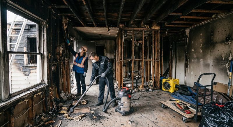 Fire Damage Cleanup in Sonoma County, CA